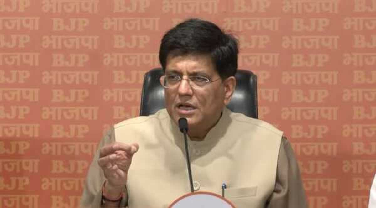 संसद नहीं चलने दे रही कांग्रेस : पीयूष गोयल